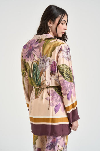Blazer donna fluido stampa floreale - 4