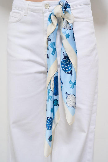 Jeans donna in denim bianco - 5