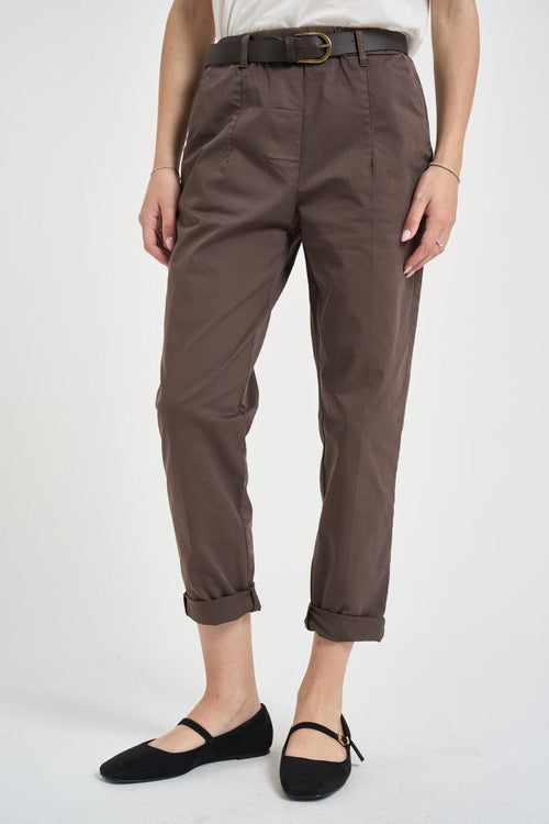 Pantalone donna regular cioccolato