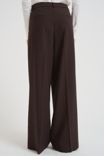 Pantalone donna over marrone - 4