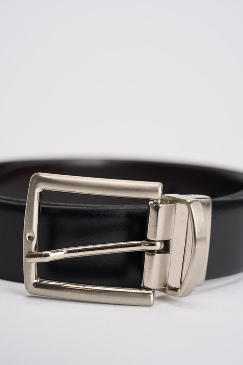 Cintura uomo in pelle nera - 2