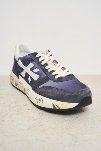 Mick blue vintage men's sneakers. - 3