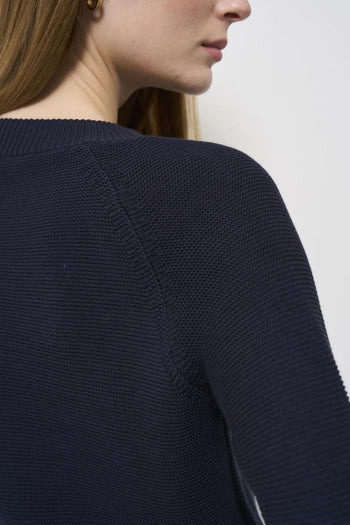 Women's crew neck sweater midnight blue - 6