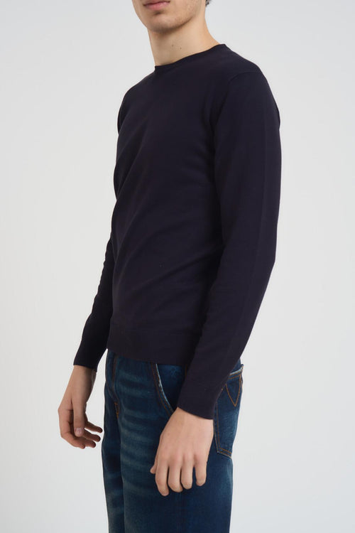 Maglia uomo girocollo blu - 2