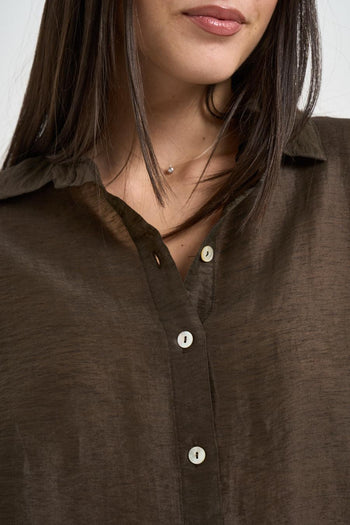 Camicia donna over moro - 3