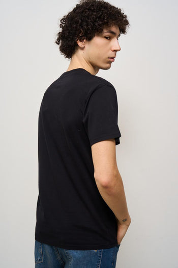 T-shirt uomo girocollo nera - 4
