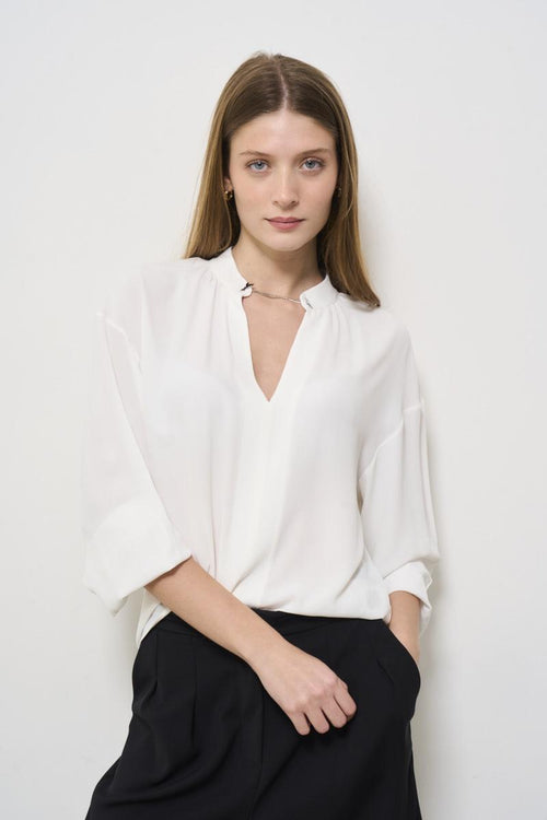White women's blouse in georgette