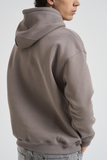 Felpa uomo con cappuccio grigia - 4