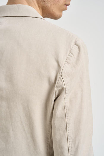 Giacca uomo in cotone beige - 4