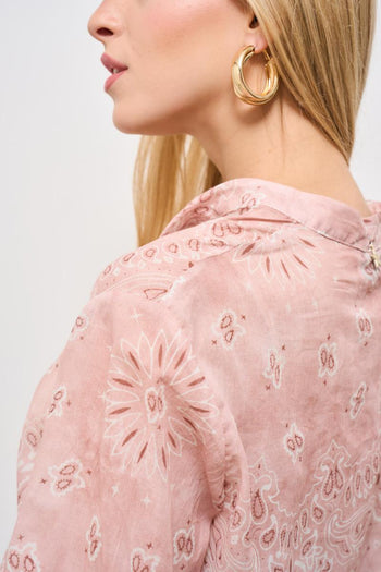 Camicia donna bandana rosa - 6
