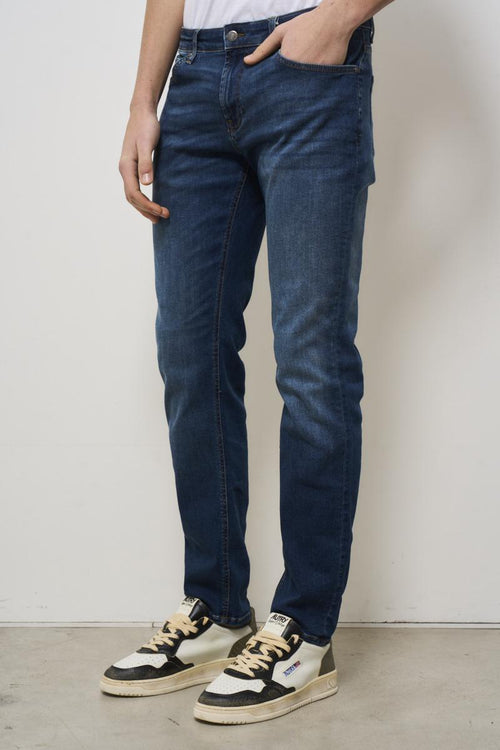 Regular men's jeans in dark denim - 2