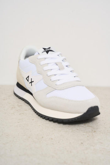 Sneakers donna bianca e beige - 4