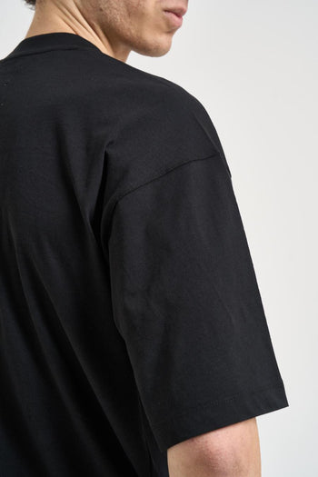 T-shirt uomo girocollo nera - 4