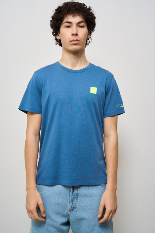 T-shirt uomo girocollo blu