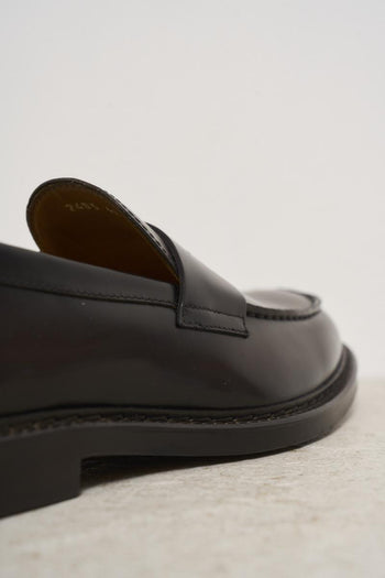 Mocassino uomo in pelle marrone - 6
