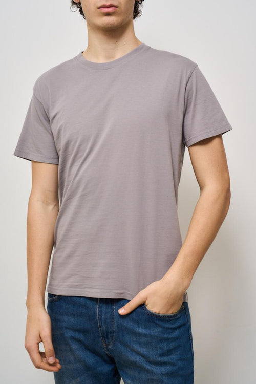 T-shirt uomo girocollo grigia