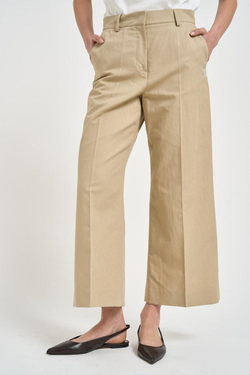 Pantalone donna dritto beige - 2