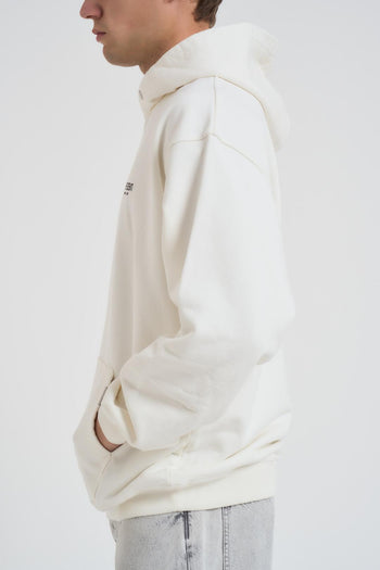 Felpa uomo con cappuccio bianca - 3