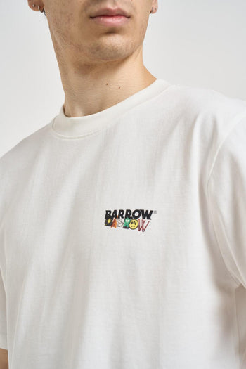 T-shirt uomo con stampa bianca - 3