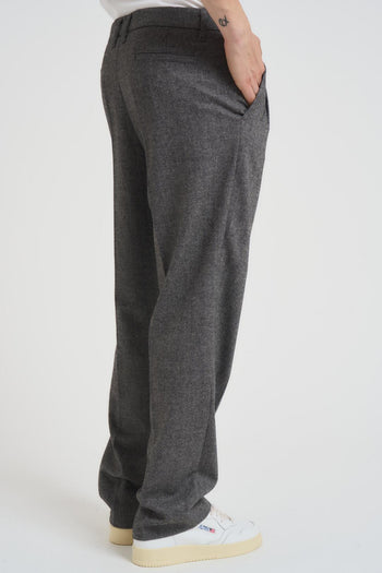 Pantalone uomo regular con pinces grigio - 4