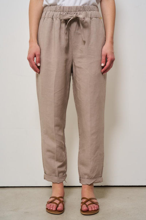 Pantalone donna regular tortora