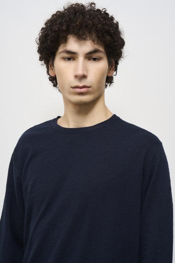 Maglia uomo girocollo blu navy - 3