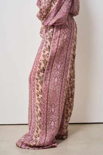 Pantalone donna fantasia floreale - 3