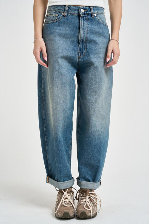 Jeans donna Laila in denim blu medio - 1