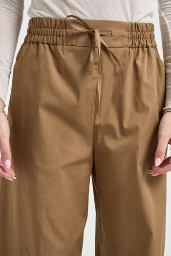 Pantalone donna a palazzo cammello - 5