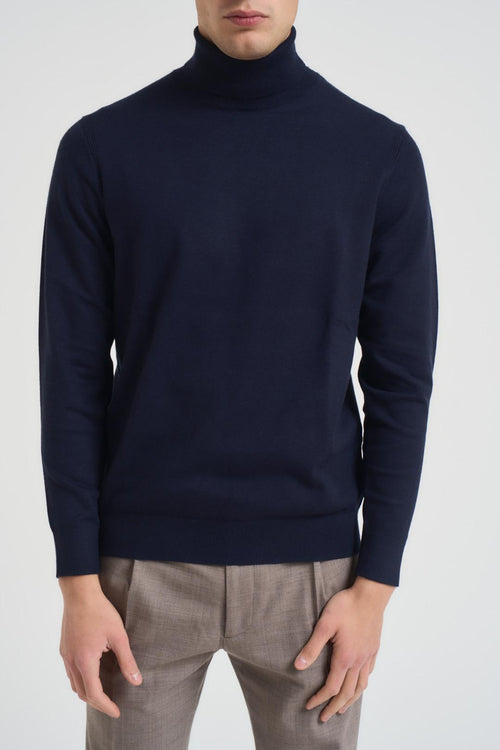 Dolcevita uomo blu notte