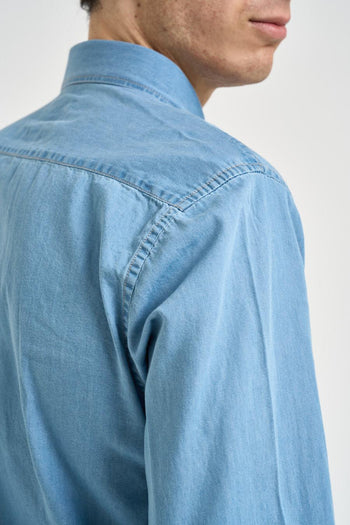 Camicia uomo in denim chiaro - 4