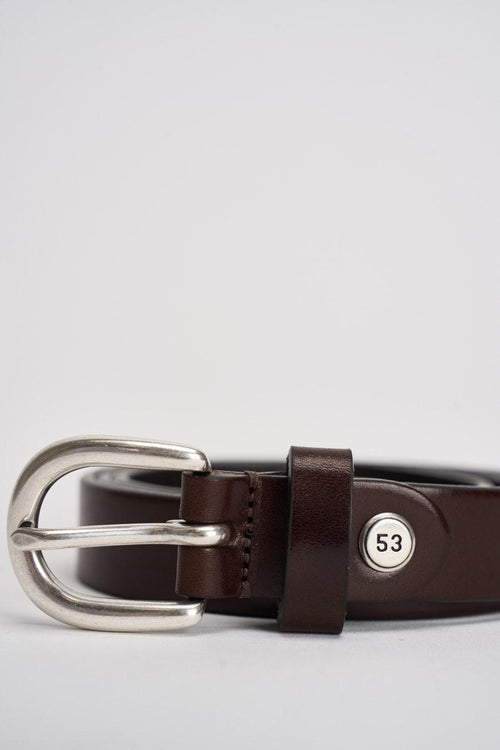 Cintura uomo in pelle marrone - 2