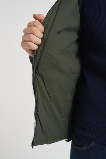 Giubbotto uomo double face blu e verde - 5