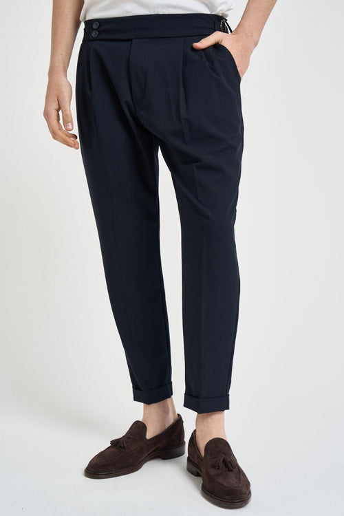 Pantalone uomo sartoriale blu