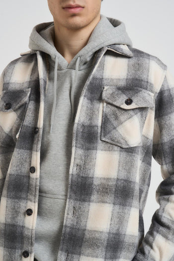 Camicia uomo a quadri grigia - 3