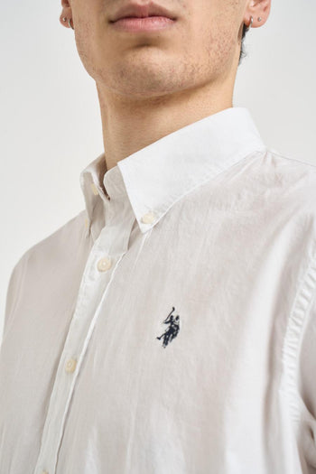 Camicia uomo in popeline bianca - 3