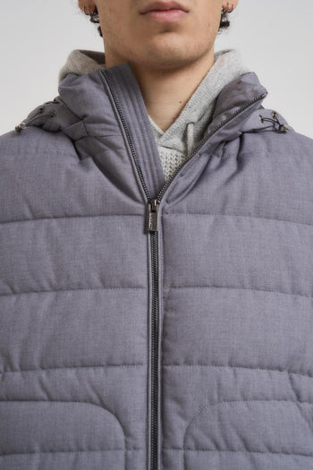 Gilet uomo trapuntato grigio - 4