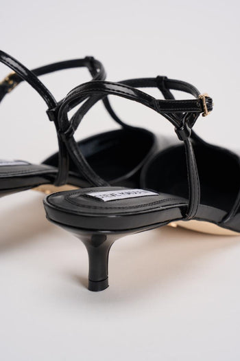 Slingback donna in vernice nero - 6