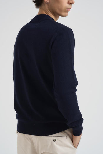 Maglia uomo girocollo blu - 4