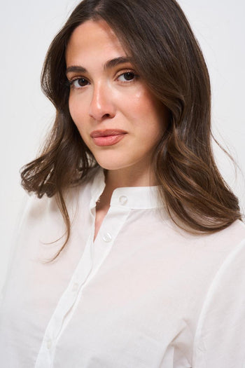Camicia donna bianca con ricami - 3