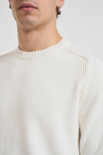 Maglia uomo girocollo panna - 3