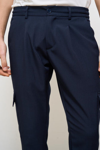 Pantalone uomo regular blu notte - 5