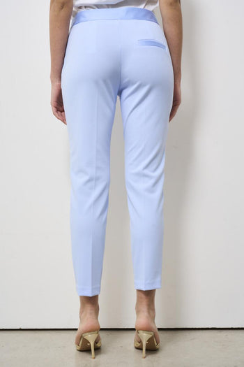 Pantalone donna skinny celeste - 3