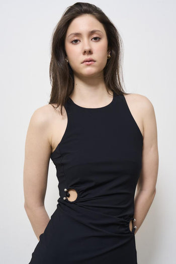 Abito donna lungo nero - 4