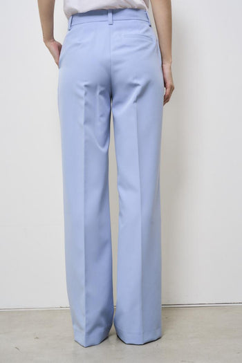 Elegant light blue women's trousers - 4