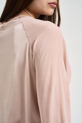 Blusa donna manica svasata cipria - 4