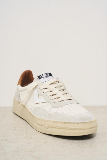 Sneakers uomo Hyper bianche e marroni - 3