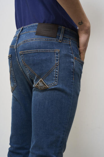 Jeans uomo skinny denim scuro - 6