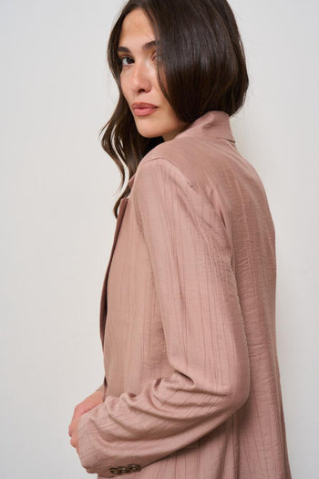 Abito donna goffrato rosa - 6