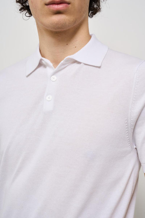 Polo uomo in maglia bianca - 2